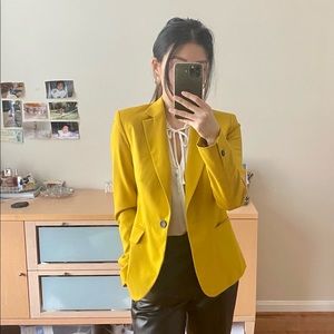 ZARA YELLOW BLAZER XS